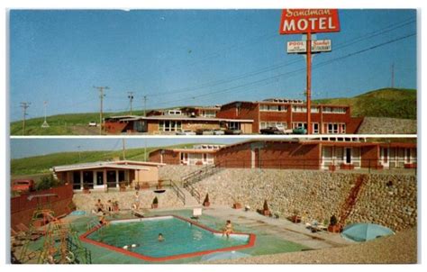 1960S 1970S Sandman Motel And Restaurant Minot Nd Postcard United 1960S 1970S Sandman Motel And Restaurant Minot Nd Postcard United