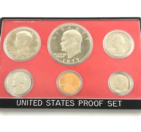 1977 United States Proof Set Deep Cameos In Original Mint Case 1977 United States Proof Set Deep Cameos In Original Mint Case