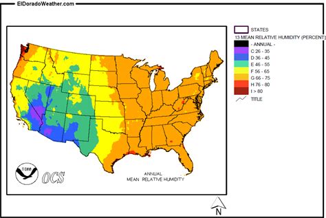 Average Humidity Map Average Humidity Map
