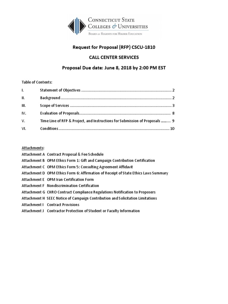 Call Center Services Rfp Cscu 1810 Pdf Freedom Of Information Act Call Center Services Rfp Cscu 1810 Pdf Freedom Of Information Act