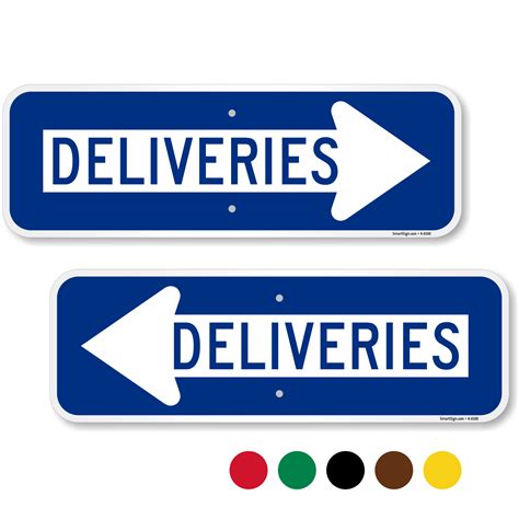 Deliveries Sign Deliveries Sign