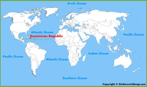 Dominican Republic Location On The World Map Dominican Republic Location On The World Map