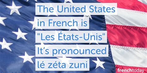 How To Say United States In French