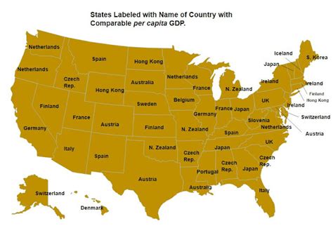 How Us States Compare To Foreign Countries In Size And Gdp Mises How Us States Compare To Foreign Countries In Size And Gdp Mises