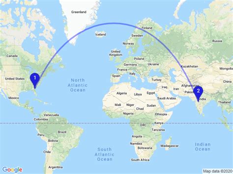 India To United States Distance