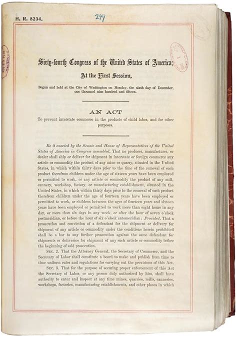 Keating Owen Child Labor Act 1916 National Archives Keating Owen Child Labor Act 1916 National Archives