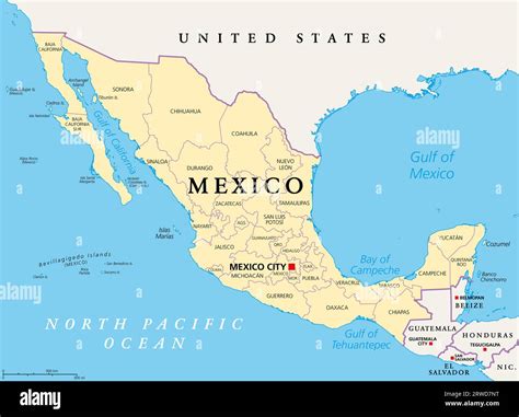 Mexico United States Map