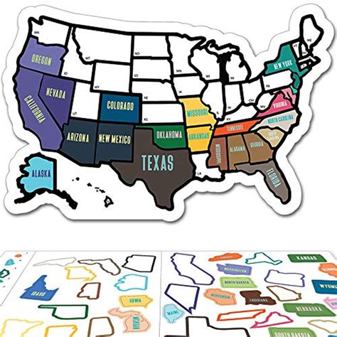 Sticker Map Of United States