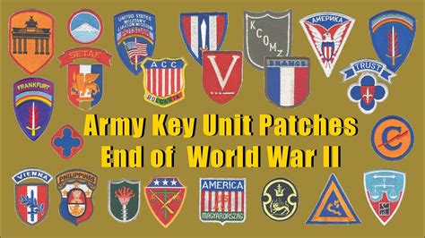 Unique And Special United States Army Unit Patches In Europe And Japan At The End Of World War Ii Unique And Special United States Army Unit Patches In Europe And Japan At The End Of World War Ii