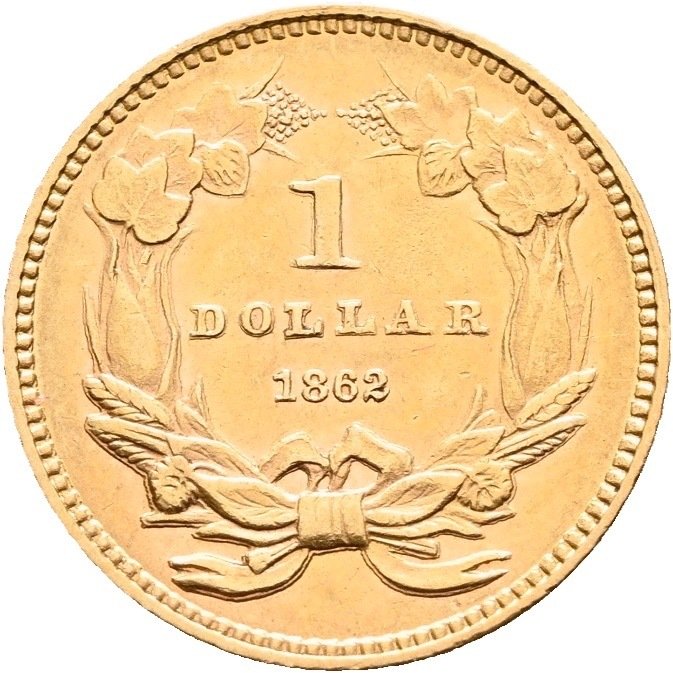 United States 1 Dollar 1862 Philadelphia Catawiki United States 1 Dollar 1862 Philadelphia Catawiki