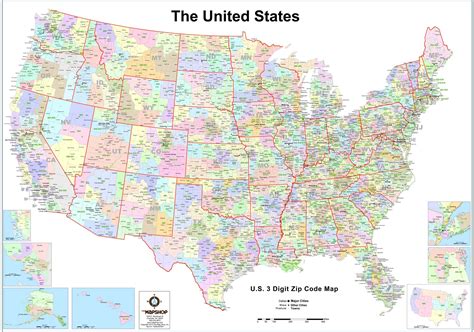 United States 3 Digit Zip Code Wall Map By Mapshop The Map Shop United States 3 Digit Zip Code Wall Map By Mapshop The Map Shop