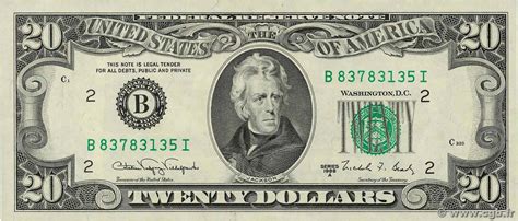 United States Dollar Us $20