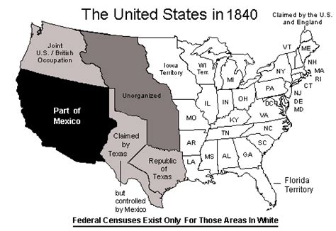 United States Map 1840