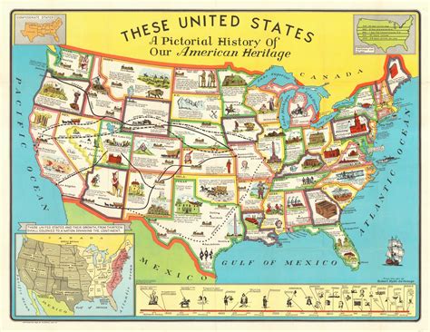 United States Map Old