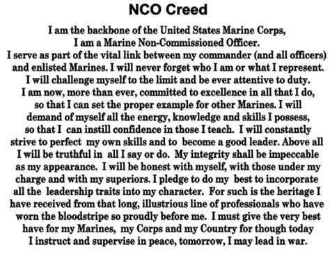 United States Marine Corps Creed