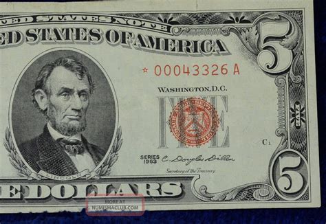United States Note 5 Dollar Bill