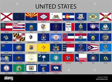 United States State Flags Pictures
