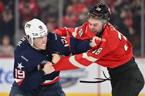 Usa Vs Canada Ice Hockey Match Descends Into Chaos With Three Fights In Usa Vs Canada Ice Hockey Match Descends Into Chaos With Three Fights In