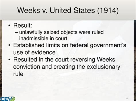 Weeks V United States Case