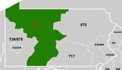 Where Is Area Code 814 Located In The United States